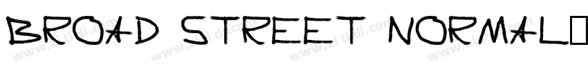 Broad Street Normal字体转换